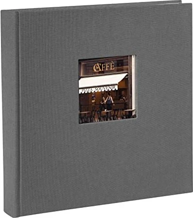 Goldbuch Buch Fotoalbum Bella Vista 25x25 weiße Seiten grau