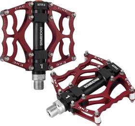 Rockbros JT201012 Flat Plattformpedale rot