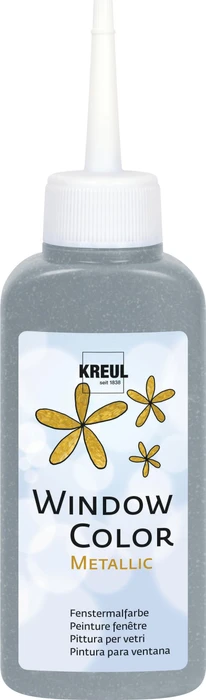 Kreul Window Color Glasmalfarbe, grau, 80ml