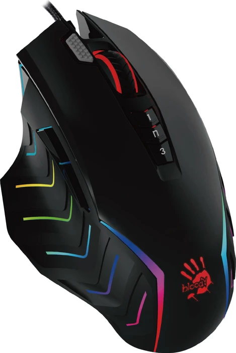 A4Tech Bloody J95s 2-Fire RGB Animation Gaming Mouse Stone Black, USB