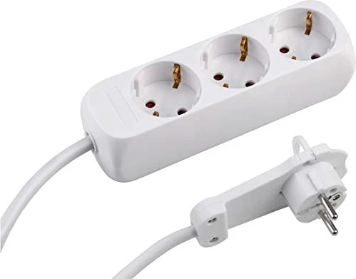 Meister Steckdosenleiste Flachstecker, 3-fach, 1.4m, weiß