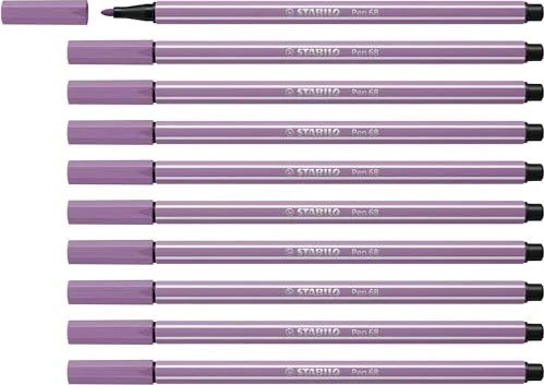 STABILO Pen 68 grauviolett, 10er-Pack