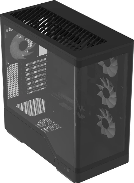 AeroCool P500A Black, Glasfenster