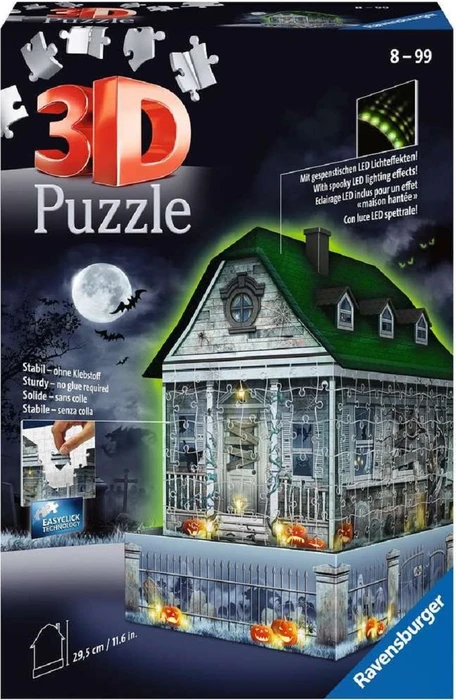 Ravensburger Puzzle Gruselhaus bei Nacht