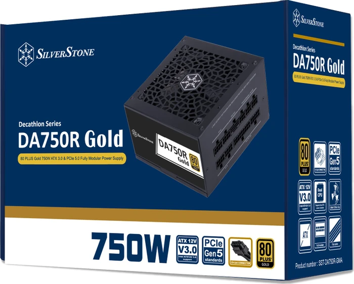 SilverStone Decathlon Gold Series DA750R-GMA (12V-2x6) 750W, ATX 3.0