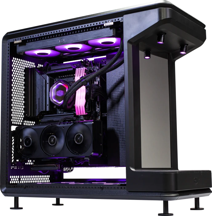 Cooler Master MasterFrame 360 Stage Mirror, schwarz, Glasfenster
