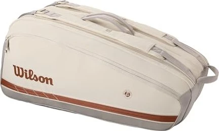 Wilson Roland-Garros 2025 Super Tour 9 Tennistasche cream/clay