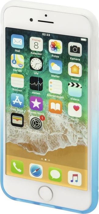 Hama Cover Colorful für Apple iPhone 7/8/SE (2020) transparent\/blau