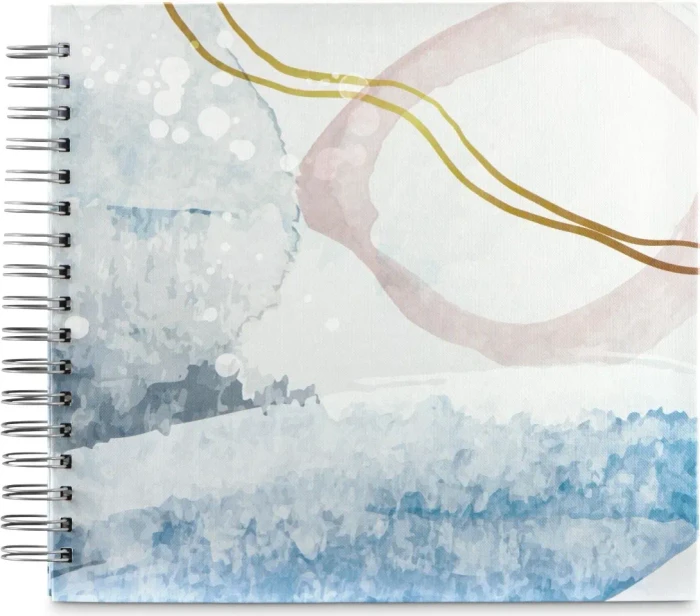 Hama Spiralalbum 28x24, 50 weiße Seiten, Watercolor blau
