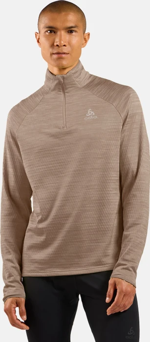 Odlo Run Easy Laufshirt langarm cinder melange (Herren)