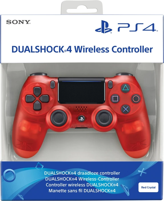 Sony DualShock 4 2.0 Controller wireless Crystal Edition transparent rot (PS4)