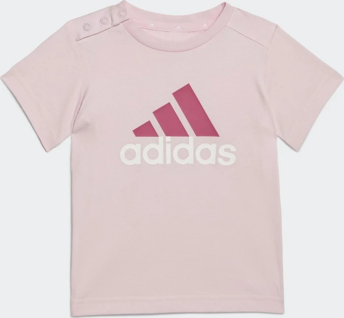 adidas Essentials Organic Cotton T-Shirt and Shorts Set clear pink/preloved fuchsia (Junior)