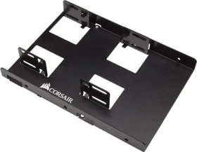 Corsair 3.5" Dual SSD Adapter, 2.5" Festplatten Einbaurahmen, schwarz