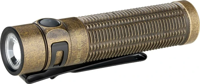 OLight Baton 3 Pro Max Taschenlampe messing stonewash