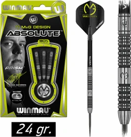 Winmau MvG Absolute Steel Dart Dartpfeil Set 24g