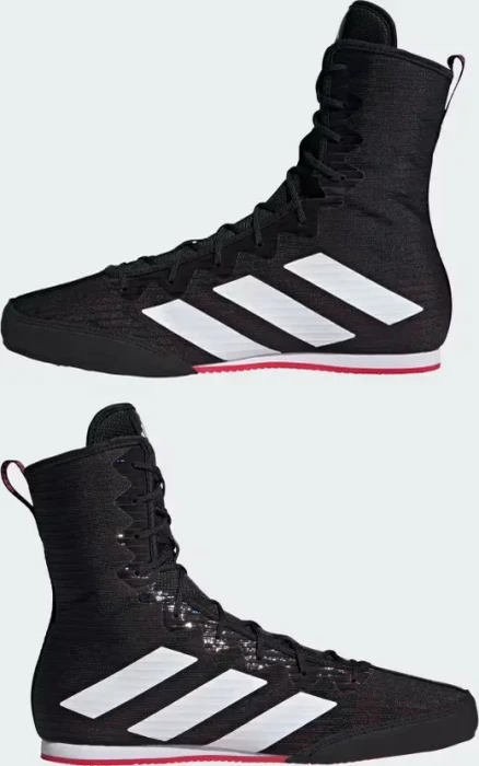 adidas Box Hog 4 core black/cloud white/pure ruby