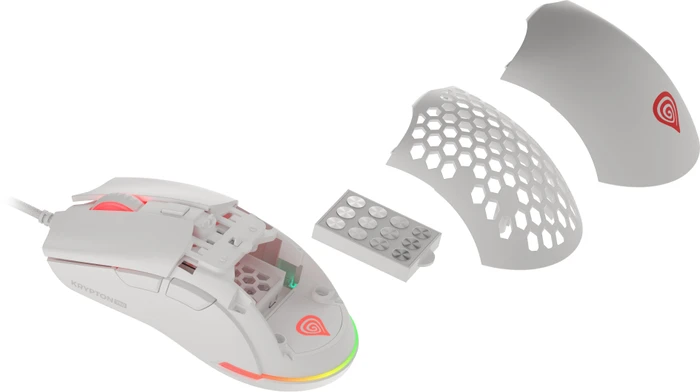 Genesis Krypton 750 Ultralight Gaming Mouse weiß, USB