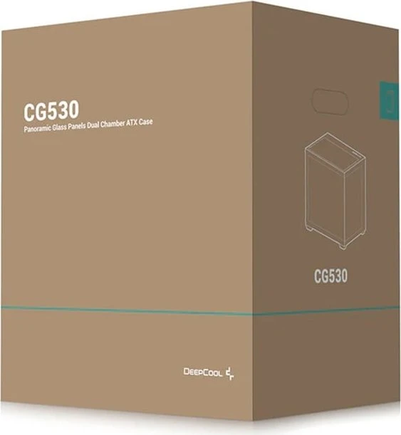 DeepCool CG530, schwarz, Glasfenster