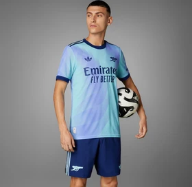 adidas FC Arsenal Authentic 2024/2025 Ausweichtrikot clear aqua/light flash purple (Herren)