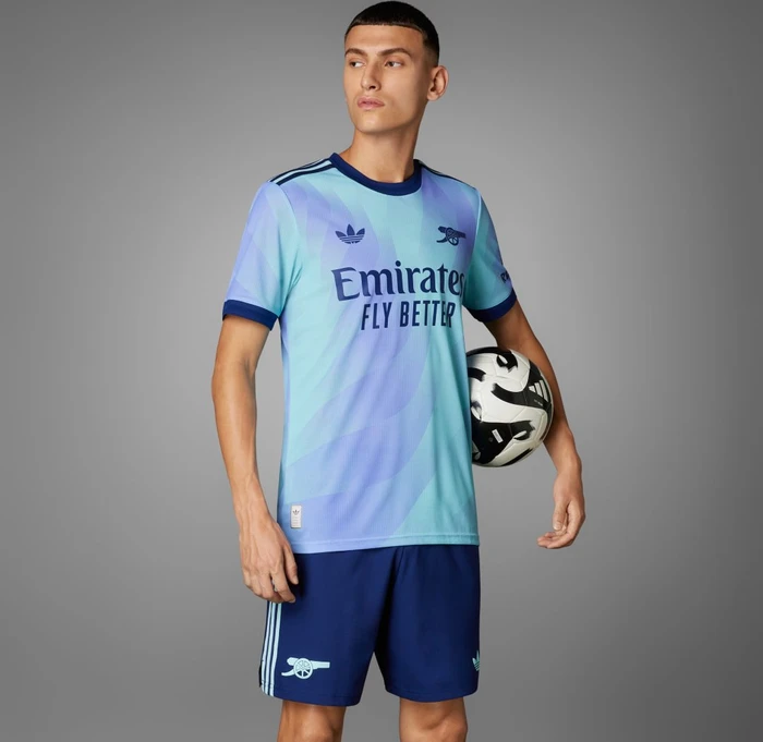 adidas FC Arsenal Authentic 2024/2025 Ausweichtrikot clear aqua/light flash purple (Herren)