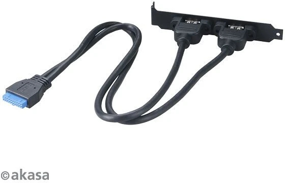 Akasa extern/intern USB 3.0-Konverter PCI-Blende