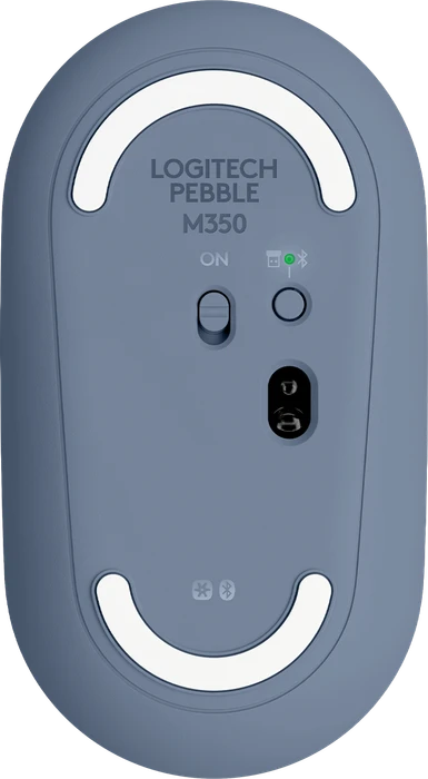 Logitech M350 Pebble Wireless Mouse Blueberry, USB/Bluetooth