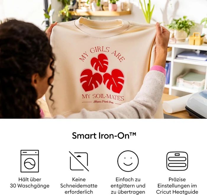 Cricut Smart Iron-On Bügelfolie rot, 33x91.4cm