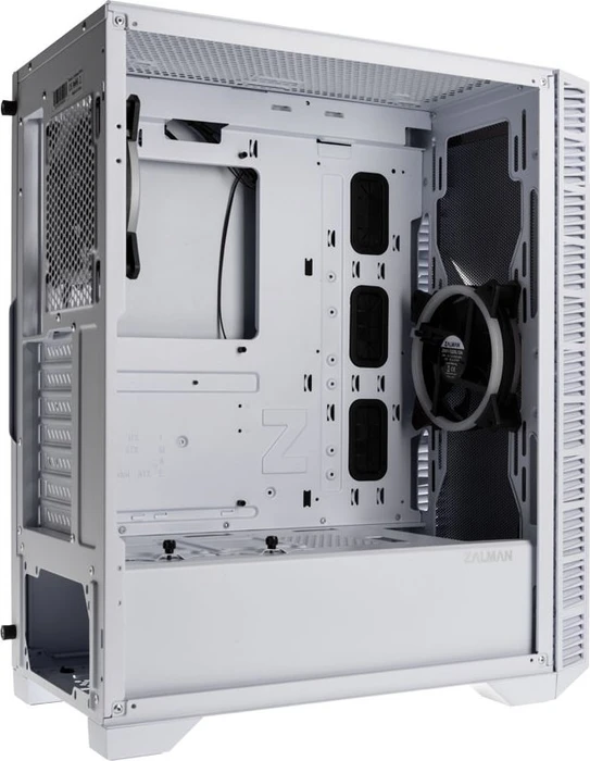 Zalman Z3 Iceberg_White, weiß, Glasfenster