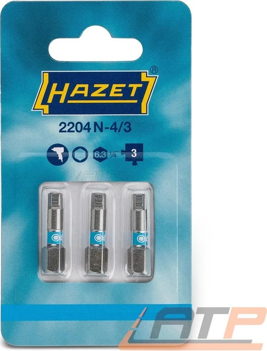 Hazet 2216N-PZ 2/3 Pozidriv Bit 1/4", PZ2x25mm, 3 Stück