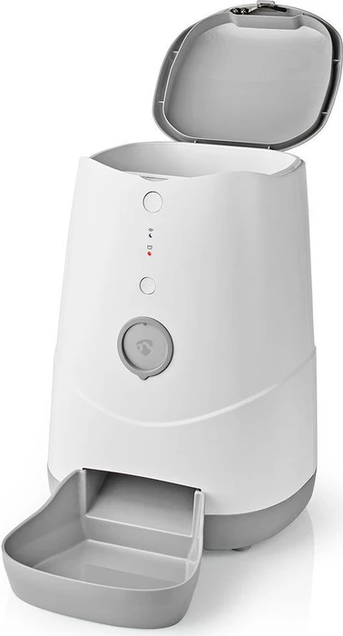 Nedis SmartLife Futterspender für Haustiere, weiß/grau