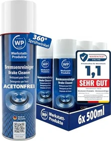 WP Werkstatt-Produkte Bremsenreinigerspray Acetonfrei 6x 500ml