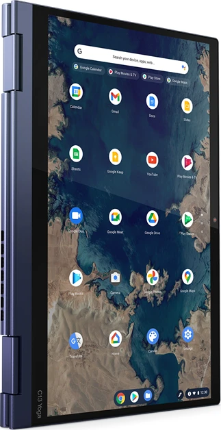 Lenovo ThinkPad C13 Yoga G1 Chromebook, Abyss Blue, Ryzen 3 3250C, 4GB RAM, 128GB SSD, DE