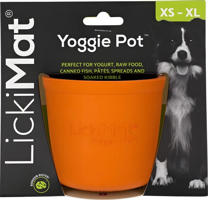 LickiMat Yoggie Pot, orange