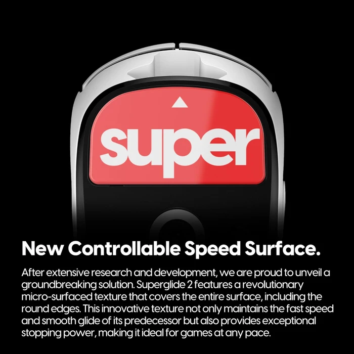 Pulsar Gaming Gears Superglide 2 für Logitech G Pro X Superlight 2, Mausgleiter, rot