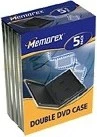 Memorex Double Movie Case Black, 5er-Pack
