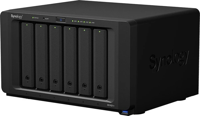 Synology DiskStation DS1621+ 100TB, 4GB RAM ECC, 4x RJ-45 1000Base-T, 3x USB-A 3.0