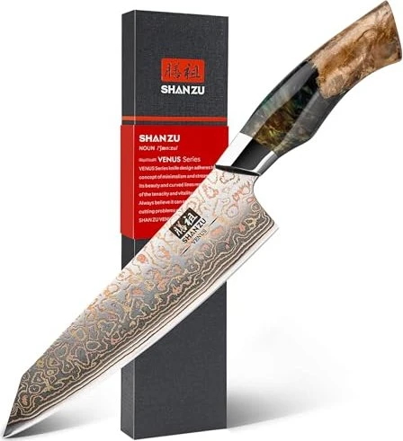 Shan Zu Venus Kupfer Damast Kochmesser 20.5cm