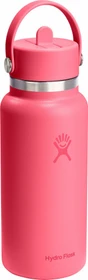 Hydro Flask Wide Mouth Flex Straw Cap Isolierflasche 946ml popstar pink
