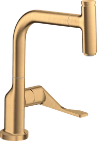 Hansgrohe Axor Citterio Select 230 mit Ausziehauslauf brushed brass