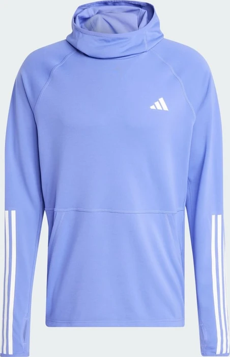 adidas Own The Run 3-Streifen Hoodie semi cobalt blue (Herren)