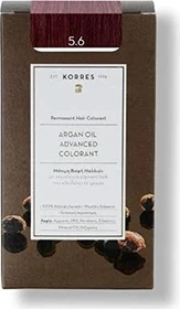 Korres Argan Oil Permanent Hair Colorant Haarfarbe 5.6 hellbraun rot
