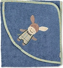 Sterntaler Badetuch Esel Emmilius 100x100cm mittelblau