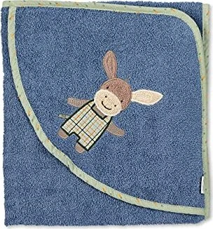 Sterntaler Badetuch Esel Emmilius 100x100cm mittelblau
