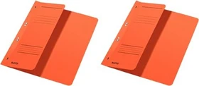 Leitz Ösen Schnellhefter für kaufmännische Heftung mit 1/2 Vorderdeckel, A4, orange