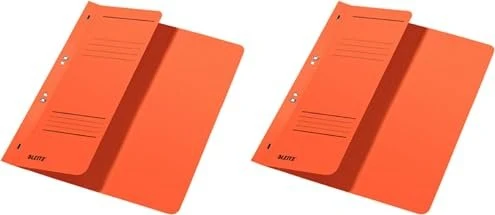 Leitz Ösen Schnellhefter für kaufmännische Heftung mit 1/2 Vorderdeckel, A4, orange
