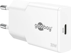 Wentronic Goobay USB-C PD GaN Schnellladegerät (30W) weiß