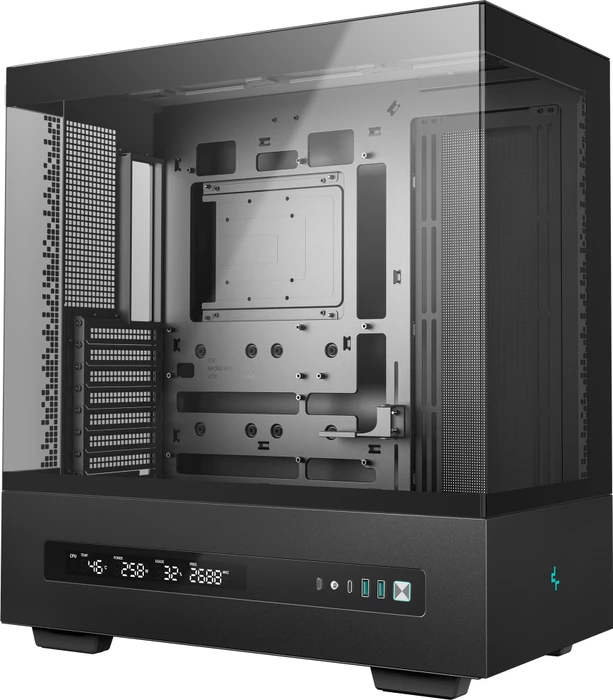 DeepCool CH690 Digital, schwarz, Glasfenster