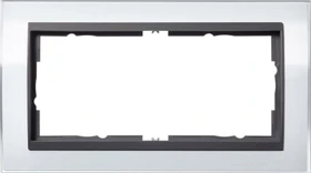 Gira Event Klar Abdeckrahmen 2fach ohne Mittelsteg, weiß