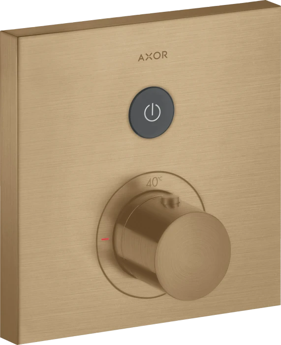 Hansgrohe AXOR ShowerSelect Thermostat Unterputz eckig für 1 Verbraucher brushed bronze