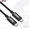 Club 3D USB4 Kabel, USB4 Gen3x2, 40Gb/s, 8K60Hz, 240W PD EPR, USB-C Stecker auf USB-C Stecker, 2m Vorschaubild